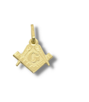 Pingente Moassom Massonária Ouro 18 k Peso 0.40 Grama 10 mm