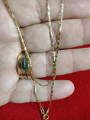 Cordão Piastrine Ouro 18 kilates 1.80 Gramas  2 Mm Oco  40 Cm