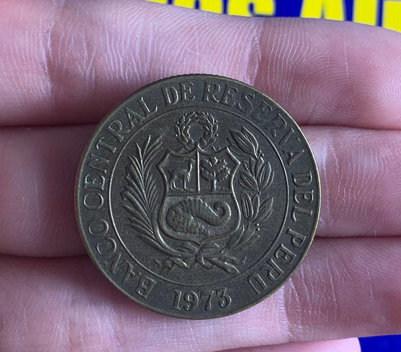 Moeda Peru 1973 Moeda Rara Coleção Nova e Linda
