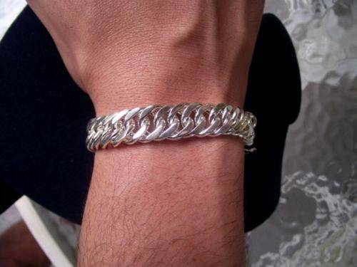 Pulseira prata 950 22 Cm 46 Gramas Maciça