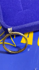 Anel Ouro 18 Kilates Pedras Zircônias Peso 2 Gramas