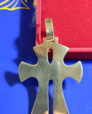 Pingente Cruz Ouro 18 Kilates 45 mm Peso 8.20 Gramas Maciça