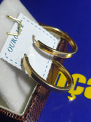 Brincos Argola Ouro 18 Kilates  Peso 1.70 Gramas 18 mm x 22 mm