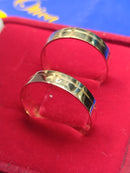 Alianças  Lisa Ouro 18 kilates Reta Risco 7,5 Gramas 5,50 mm