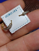 Brincos Argolas 62 mm Ouro 18 Kilates  1.90 Gramas