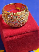 Anel Brilhantes Ouro 18 Kilates Peso 5.70 Gramas 16 mm Topo