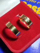 Alianças de Ouro 18 kilates 9 gramas 7 mm Maciça Par