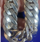 Cordão Prata 490 Gramas Grosso 22 mm 60 Cm