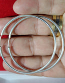 Argola Brinco Prata 90 mm Peso 12.60 Gramas Tubo 2.70 mm