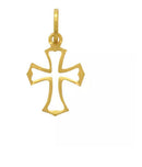 Pingente Cruz Ouro18 Kilates Maciço Peso 2.40 Gramas 25 mm Religião