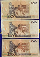 6 Cédulas 1.000 Cruzados