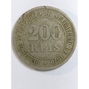 Moeda 200 reis 1875 rara para coleção