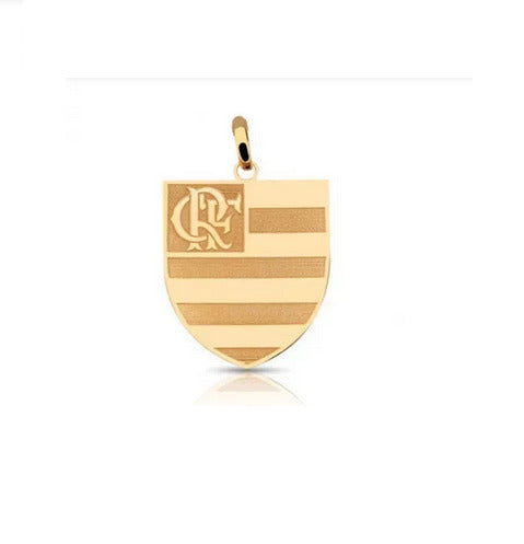 Pingente Flamengo Ouro 18 k Peso 0.50 Grama 10 mm