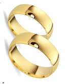 Par Alianças Noivado Casamento Tradicional anatômicas Ouro 18 Kilates