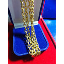 Cordão Cadeado Ouro 18 K/750/ Maciço 4 Mm / 14.20 Gramas /60 Cm