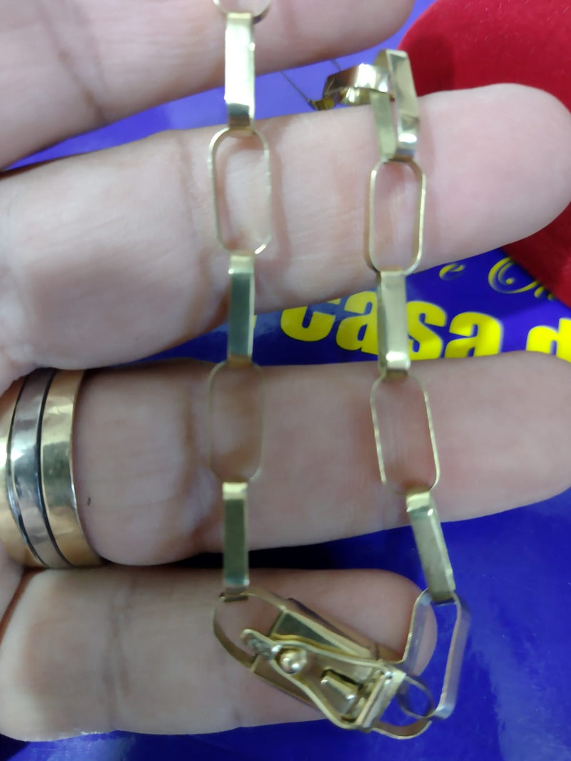 Pulseira Ouro 18 kilates Maciço 8 Gramas Maciça