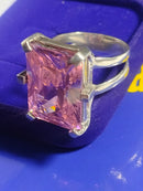 Anel Prata 950 Pedra Zircônia 20 mm x 15 mm Peso 13 Gramas Maciço                                         Valor 399,00