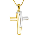 Pingente em Ouro 18 Kilates 4 Gramas Ouro Amarelo e Branco 20 mm Maciço