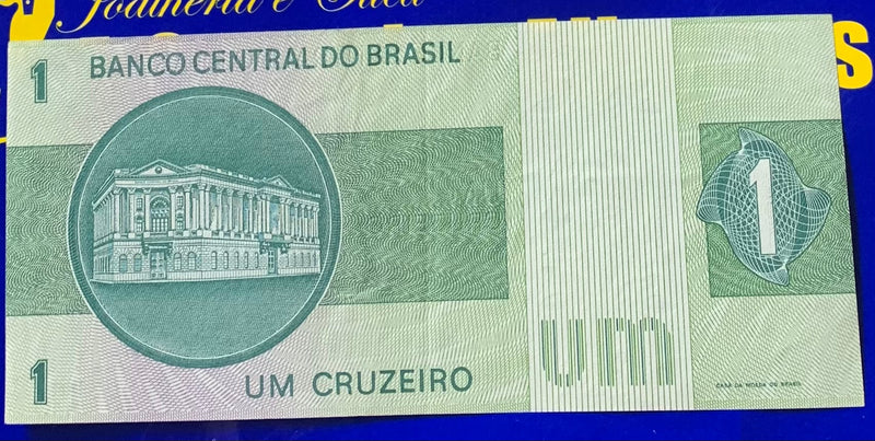 Cédula 1 Cruzeiro Banco Central Do Brasil Antigas Coleção Linda Cédulas