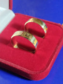 Alianças Ouro 18 kilates 8 Gramas 7 mm Com kina
