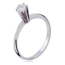 Anel prata solitário pedra de Zircônias 4 mm pedra brilhosa