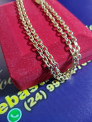 Cordão Novo Cadeado Peso 15.50 Gramas 65 Cm 4.4 mm Oco