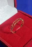 Anel Corações Peso 1.00 Gramas 5 mm Maciço