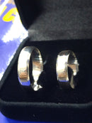 Alianças Prata 6 mm de Namoro com quina