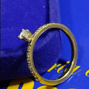 Anel Ouro 18 Kilates Pedras Zircônias Peso 2 Gramas