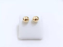 Brinco De Ouro 18k Bola 6 Mm, Lindo!!!