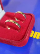 Aliança ouro 18 kilates 3 mm Anatômica 4 gramas