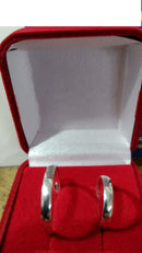 Alianças 4 mm Compromisso Namoro Prata 950 Lisa