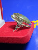 Anel Prata 950  antigo Pedra não definida  12 Gramas 30 x 16 mm