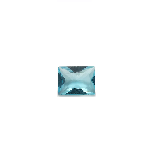 2 Pedra Zircônia Água Marinha 9 mm x 7 mm Para Anel, Brincos, Pingente