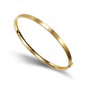 Pulseira Bracelete 18 kilates 6 Gramas 4 mm Trava de Segurança Oco Polido liso