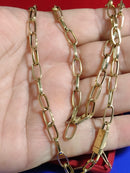 Cordão Ouro Masculino 18 Kiilates Peso 12 Gramas 5 mm 60  Oco