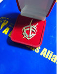 Pingente FE Ouro 18 Kilates Peso 3 Gramas 25 mm Maciço