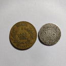 2 moedas raras uma de 1000 Reis ano 1927 e uma de 300 reis 1940