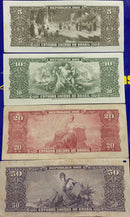 4 Cédulas Republica dos Estados Unidos do Brasil Antigas Coleção