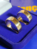 Par Alianças 7 mm 10 Gramas Maciço Casamento Lisa Brilhosa