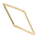 Anel Quadrado Liso e Reto 1.60 gramas 1 mm Maciço Resistente