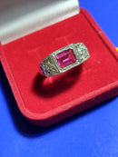 Anel Prata 950 De formaturas Pedras Zircônias Gramas Todos os Cursos