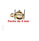 Fecho Bóia Ouro 18 kilates 4 mm Para Cordões e Pulseiras