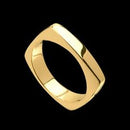 Anel Ouro 18 Kilates 12 Gramas 4 mm Resistente e Maciço Top de linha