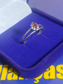 Anel Formatura Feminino Colação de Grau Todo Prata Cabeça 7 mm x 5 mm Todos todos os Cursos Zircônias