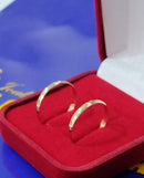 Alianças Boleadas 2 mm Ouro 18 kilates Casamento Noivado Compromisso 2.10 Gramas Maciça