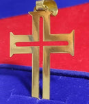 Pingente Cruz Ouro 18 Kilates Peso 4 Gramas 30 mm Maciço Modelo Cruz