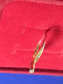 Anel Solitário Ouro 18 Kilates Peso 0.90 Gramas Zircônias 1 mm