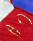 Alianças 1 mm Peso 1.20 Gramas Boleada Ouro 18 Kilates