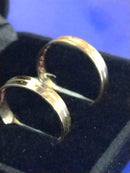 Par Aliança Ouro 18 kilates Peso 6 Gramas 5mm